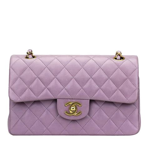 small purple chanel bag|chanel classic flap bag lambskin.